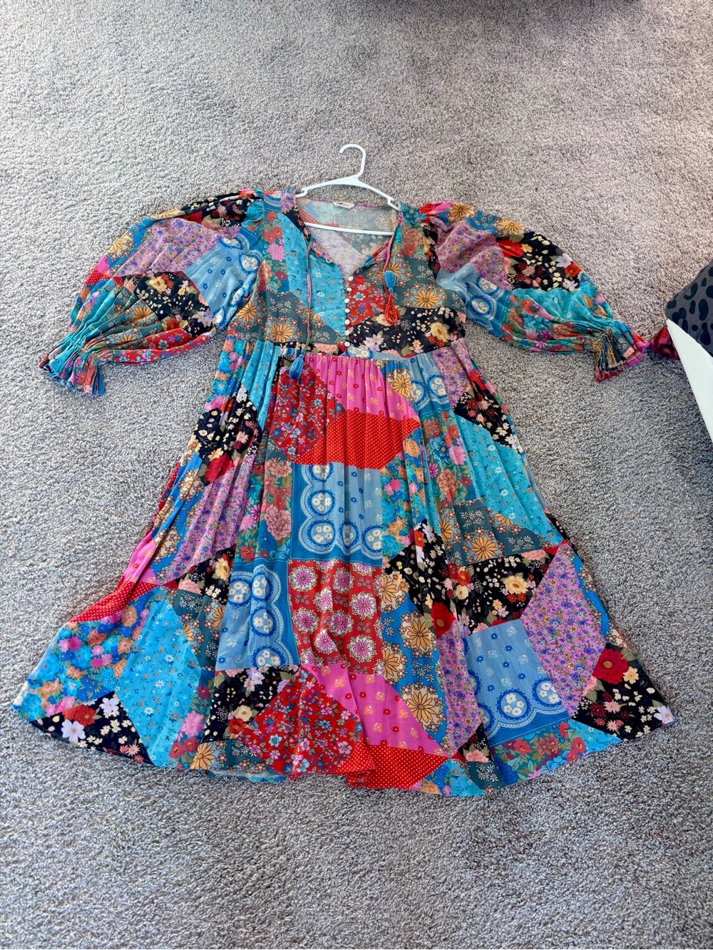 Spell Bohemian Patchwork dress , M - Picture 7 of 11